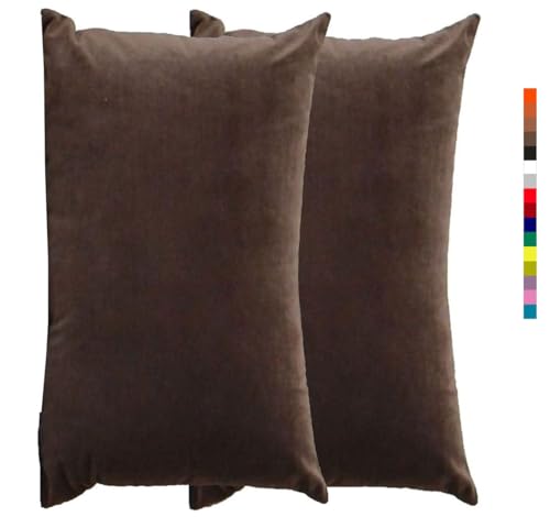Kissenbezug 60x80 Kissen 50x70 Bezug Couch Sofa Kissenbezüge Samt 40x60,2er Set Dekokissen Bezug Blau/Grün/Grau,Pillowcase Pillow Cases 40x70, Kissen Abdeckung ( Color : 1 Deep Coffee , Size : 50x70 c Kissenbezug 60x80 Kissen 50x70 Bezug Couch Sofa Kissenbezüge Samt 40x60,2er Set Dekokissen Bezug Blau/Grün/Grau,Pillowcase Pillow Cases 40x70, Kissen Abdeckung ( Color : 1 Deep Coffee , Size : 50x70 c von Miecoae