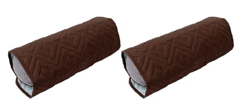Kopfstützenabdeckung Für Relaxsessel Kopfstützenbezug Sofasitz Armlehnenbezüge Für Couch Sofa Armlehnen Bezug Überzug Armbezug Kopfstützenschutz Armrest Cover(Kaffee,2 Piece) von Miecoae