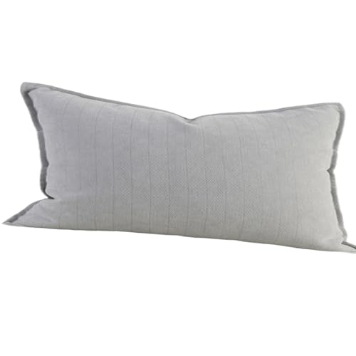 Miecoae 2er Set Schlicht Chenille Kissenbezügen Weiche Dekorative Kissenbezüge für Sofa Schlafzimmer Kissenhülle Rechteckig Quadrat(K7,2pack 90x50cm) von Miecoae