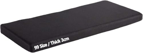 Miecoae Benutzerdefinierte Bankauflage Stuhlkissen, Waschbar Abnehmbarem Rutschfestes Sitzkissen für Drinnen, Freien, Gartenmöbel, Terrasse, Fensterbank 3cm Dicke Sitzauflage(Black,50x30 cm 20x12 in) Miecoae Benutzerdefinierte Bankauflage Stuhlkissen, Waschbar Abnehmbarem Rutschfestes Sitzkissen für Drinnen, Freien, Gartenmöbel, Terrasse, Fensterbank 3cm Dicke Sitzauflage(Black,50x30 cm 20x12 in) von Miecoae
