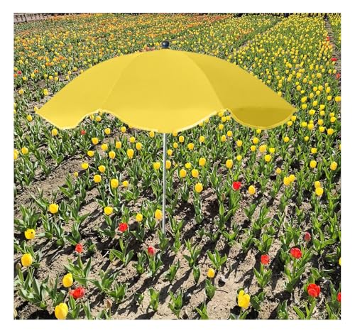 Miecoae Garten Schirm für Pflanzen Sonnenschutzschirme mit Schutz Faltbarer Wiederverwendbarer Pflanzenschirm Tragbare Schutzhülle kübelpflanzen Terrasse(Gelb) von Miecoae