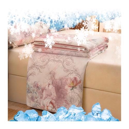 Miecoae Kühldecke Bett Mensch Sommerdecke Decke für Erwachsene, Leichte Atmungsaktive Kühldecken kann Körper kühl halten für Bett Sofa und überall DunkelGrau(Schwarz,150x200cm (only 1 Quilt)) von Miecoae
