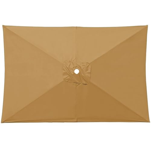 Miecoae Rechteckig Sonnenschirm Ersatzbezug 2x3.0m 6 Rippen, Ersatz-Bezug, Sonnenschirmbezug für Gartenschirm Terrassenschirm Ersatzbezug(U1) von Miecoae