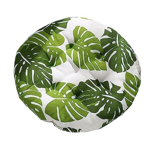 Miecoae Sitzkissen Outdoor Stuhlkissen Cozy Bequeme Sitzkissen für Gartenstuhl, Küche oder Esszimmer, Indoor u. Outdoor Stuhlauflage (Color : @26, Size : 1pc round40x40cm) von Miecoae