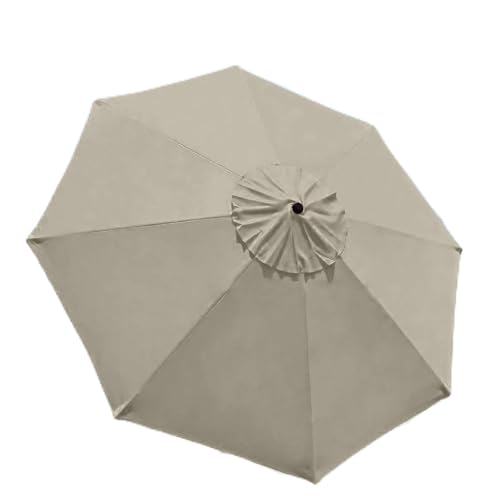 Miecoae Sonnenschirm Ersatzbezug 2m 2.3m 2.5m 2.7m 3.0m 3.5m 6 Rippen/8 Rippen, Ersatz-Bezug, Sonnenschirmbezug für Gartenschirm Terrassenschirm Sonnenschirm Ersatzbezug(W14,8 Ribs- 6.5 FT 200 cm) von Miecoae