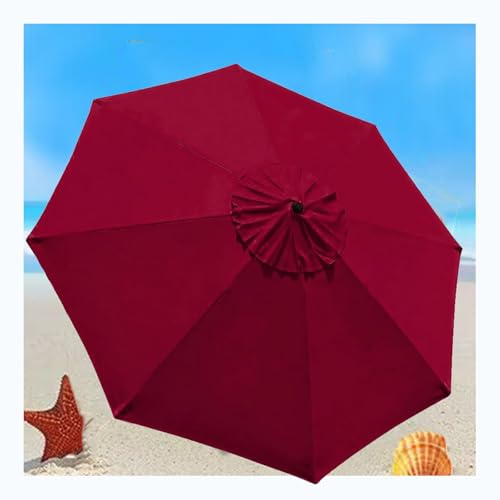 Miecoae Sonnenschirm Ersatzbezug 2m 2.3m 2.5m 2.7m 3.0m 3.5m 6 Rippen/8 Rippen, Ersatz-Bezug, Sonnenschirmbezug für Gartenschirm Terrassenschirm Sonnenschirm Ersatzbezug(W9,8 Ribs- 8.2 FT 250 cm) von Miecoae