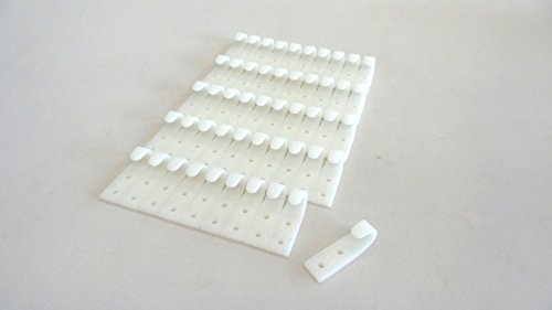 50 x Zweiloch Planenhaken spitz weiß Kunststoff 63x20 mm, Plane Anhängerplane 50 x Zweiloch Planenhaken spitz weiß Kunststoff 63x20 mm, Plane Anhängerplane von Miederhoff