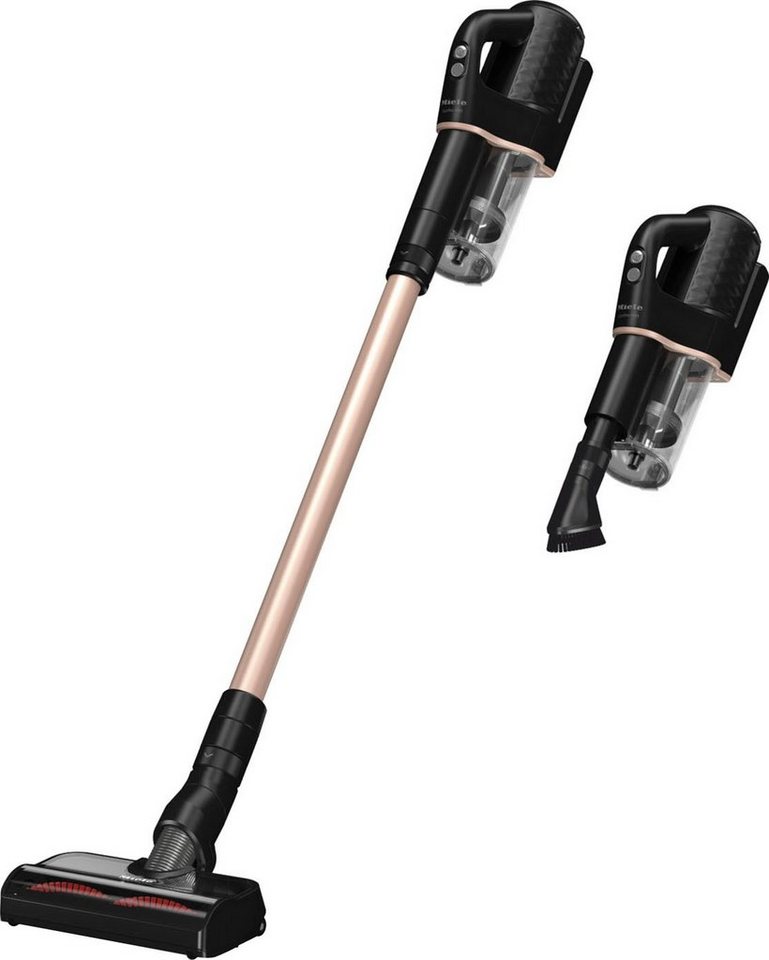 Miele Akku-Handstaubsauger Duoflex HX1 TotalCare, 2in1-Funktion, 210 W, beutellos, mit Elektrobürste MultiFloor und CarCare Set, Obsidianschwarz Roségold von Miele