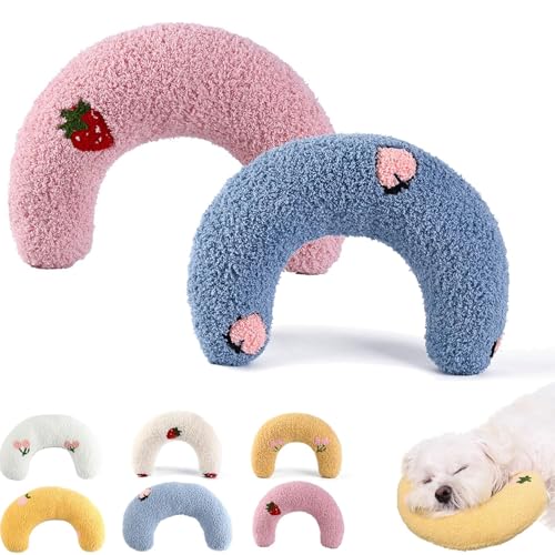 Beruhigungskissen für Hunde, ultraweich, hohe Dichte, flauschig, zur Linderung von Angstzuständen, beruhigende Unterstützung für Hunde, beruhigendes Komfortkissen (Blau-B und Rosa-B) von Mifeiwukawa