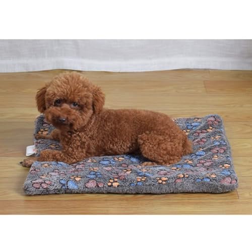 Hundebett-Matratze, Mehrzweck-Katzenbett, Decke, Welpenmatte, Kissen für kleine, mittelgroße und große Hunde und Katzenkäfige (Kaffee, Größe M (42 x 54 cm) von Mifeiwukawa