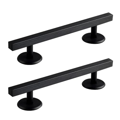 Selbstklebende Glastürgriffe, Scheunen-Schuppengriffe, selbstklebende Schiebetorgriffe, quadratische Schrankknäufe, Aluminiumlegierung, Stangenhebel für Küche, mit doppelseitigem Klebeband und von Mifeiwukawa