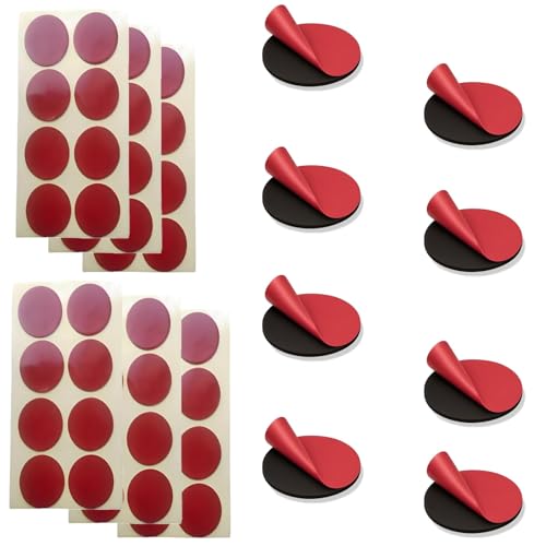 Doppelseitige Klebepads Orbicular 4cm, 3M Klebepads doppelseitig (56 Stück) – für Wände, Auto, Büro & Zuhause. Hält bis zu 0,5 kg/Pad – wasserfest & temperaturbeständig (-20°C bis +80°C) von MigWoo
