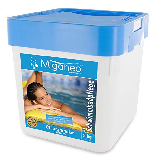 Miganeo 5kg Chlorgranulat Chlor Granulat Pflege für Pool Schwimmbad PP 80002 von Miganeo