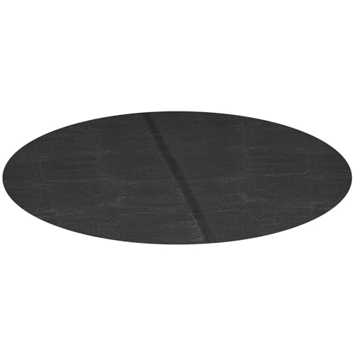 Miganeo Deluxe Solarfolie Ø 366 cm rund | schwarz | Solarplane für Pool | Poolheizung von Miganeo