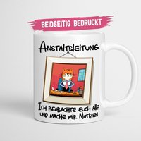 Chefin Geschenk | Anstaltsleitung Tasse Ich Beobachte Euch Alle Teamleiterin von MightyBrainPresents