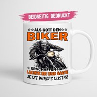 Motorrad Geschenk Biker Tasse | Als Gott Den Erschaffen Hat Motorradfahrer Kaffeetasse Motorrad Geschenk Biker Tasse | Als Gott Den Erschaffen Hat Motorradfahrer Kaffeetasse von MightyBrainPresents
