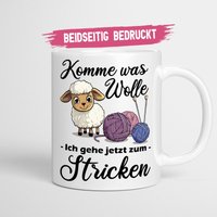 Stricken Tasse | Komme Was Wolle Strickzubehör Strick Geschenk von MightyBrainPresents