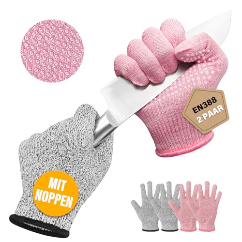Migliore Wear 2 PAAR Schnittschutzhandschuhe mit NOPPEN - EN 388 Level 5 Schnittschutz Handschuhe für Kinder & Erwachsenen, Kreuzfaser-PE-Material Schnittfeste Handschuhe Migliore Wear 2 PAAR Schnittschutzhandschuhe mit NOPPEN - EN 388 Level 5 Schnittschutz Handschuhe für Kinder & Erwachsenen, Kreuzfaser-PE-Material Schnittfeste Handschuhe von Migliore Wear