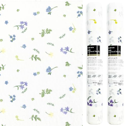 3-IN-1 Rolle Tischläufer und Tischsets Airlaid - Sommerblumen - 40 x 480 cm - 2 Stück von Migros