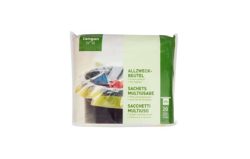 Migros Müllbeutel Allzweckbeutel mit Zugband Einzeln gefaltet 35L von Migros