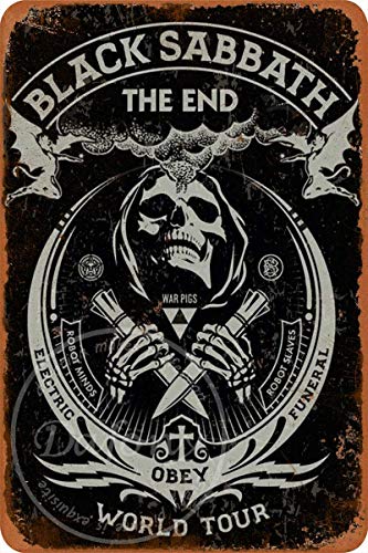 Black Sabbath Wand-Metallplakat Retro Plakette Warnschild Vintage Eisen Malerei Dekoration Lustig Hängende Handwerk für Bar Game Room Club von Migsrater