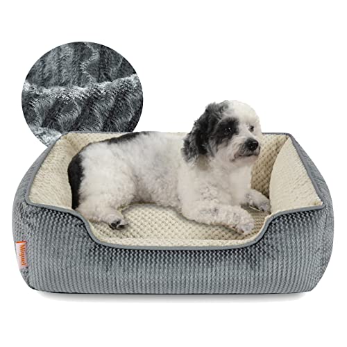 Miguel Mittelkleines Hundebett mit waschbarem abnehmbarem Bezug - Rechteckiges Haustierbett für Katzen in Innenräumen mit unterstützender Seitenwand und rutschfestem Boden, Grau 64 cm Miguel Mittelkleines Hundebett mit waschbarem abnehmbarem Bezug - Rechteckiges Haustierbett für Katzen in Innenräumen mit unterstützender Seitenwand und rutschfestem Boden, Grau 64 cm von Miguel