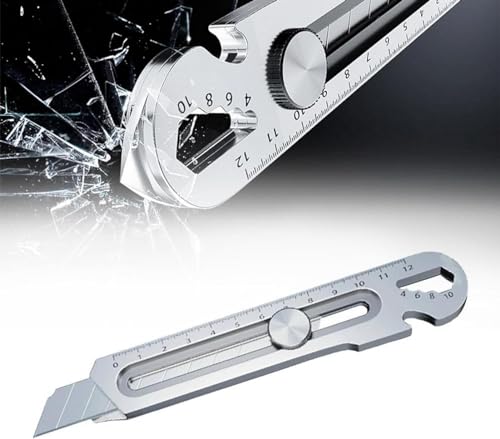 6-in-1 Schweres Mehrzweck Gebrauchsmesser, 2024 Fachmann Cuttermesser, Edelstahl Universalmesser, Multifunktionales Mehrzweck Für Büro, Zuhause, Schule Verwenden von Mihauuke