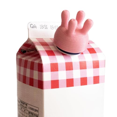 Cow Udder Milk Cap,Kuh Euter Milchpackung,Lustiger Milchflaschenverschluss,Milchumlenker in Box,Melkmaschine Milchkartondeckel Trichter Milchumlenker-1 Stück von Mihauuke