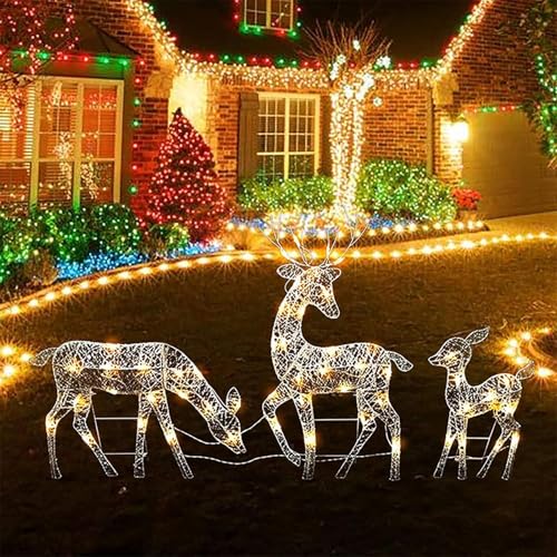 LED Rentier Figur Beleuchtet Außen,LED Rentier Mit Schlitten Beleuchtet,Weihnachtsbeleuchtung Hirsch Deko Weihnachten,Beleuchtete Rentier Weihnachtsfigur,Weihnachtsdeko LED Rentier Figur Beleuchtet Außen,LED Rentier Mit Schlitten Beleuchtet,Weihnachtsbeleuchtung Hirsch Deko Weihnachten,Beleuchtete Rentier Weihnachtsfigur,Weihnachtsdeko von Mihauuke
