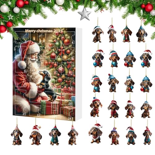 Mihauuke 2025 Weihnachtsadvent | Hund 2025 24 Tage Weihnachtsschmuck Kalender,Acryl Deko Für Weihnachten Dezember Wohnzimmer Kinderzimmer Jugendliche Erwachsene Mihauuke 2025 Weihnachtsadvent | Hund 2025 24 Tage Weihnachtsschmuck Kalender,Acryl Deko Für Weihnachten Dezember Wohnzimmer Kinderzimmer Jugendliche Erwachsene von Mihauuke