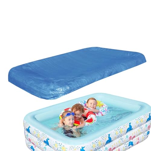 Mihauuke Aufblasbare Poolabdeckung,Schutzabdeckung Für Pools | Staubsicherer Folientarpaulin Mit Kordelzug Faltbar Für Wasser, Außenbereich, Haus & Garten von Mihauuke