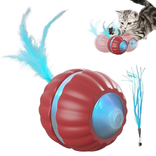 Mihauuke Automatisches Katzenspielzeug,Interaktives Ballspiel Automatisch - Beweglicher Spielball Zur Förderung Von Training Jagdübungen Und Innenraumbeschäftigung Mihauuke Automatisches Katzenspielzeug,Interaktives Ballspiel Automatisch - Beweglicher Spielball Zur Förderung Von Training Jagdübungen Und Innenraumbeschäftigung von Mihauuke