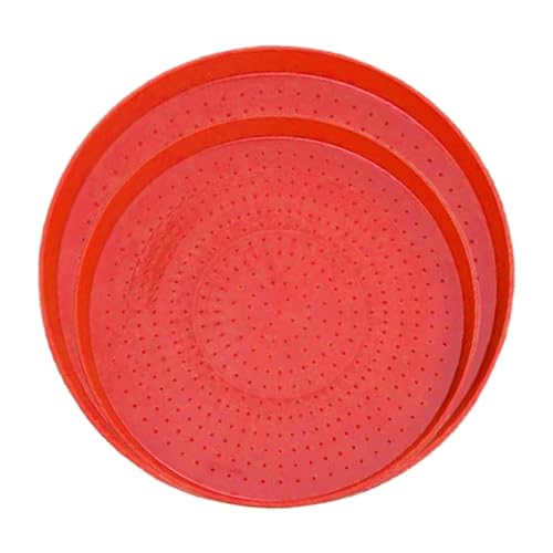 Mihauuke Geflügel Fütterungsschale - 2 Stücke Geflügel Futterappetitteller Futternapf - Tragbarer Napf Für Hinterhof Außenbereich Garten Bauernhof Stall Gehege Vögel Hennen Tauben Gänseküken Wachtel von Mihauuke