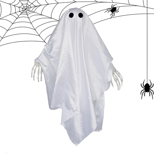 Mihauuke Geist Deko,Gruselige Schwebende Halloween Gartendekoration | Schaurige Wohnaccessoires Für Innen Und Außen Wand Bar Garten Baum Weg Fluchtraum Dekoration von Mihauuke