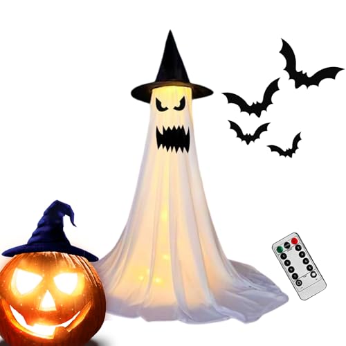 Mihauuke Halloween-Deko Für Draußen | Leuchtende Outdoor Deko | Große Horrordekoration Für Rasen Friedhof Gruselhaus von Mihauuke