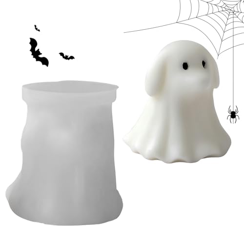 Mihauuke Halloween Geist Silikon Kerzenform | 3D Duftkerzen Herstellung Wachsformen | Niedliches Gruselhaus Deko Für Kuchendekoration Knetmasse Schokoladenguss Seifenherstellung Aromatherapie Mihauuke Halloween Geist Silikon Kerzenform | 3D Duftkerzen Herstellung Wachsformen | Niedliches Gruselhaus Deko Für Kuchendekoration Knetmasse Schokoladenguss Seifenherstellung Aromatherapie von Mihauuke