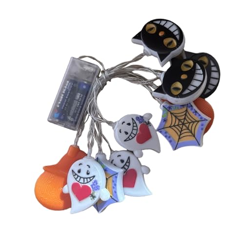 Mihauuke Halloween Lichterkette - Für Innenbereich Und Außenbereich | Wetterfeste Dekoration Festliche Beleuchtung Für Balkon Rasen Innenbereich Terrasse Garten Hinterhof Bäume von Mihauuke