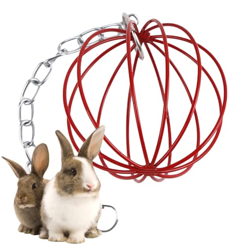Mihauuke Heuraufe Für Kaninchen | Futterspender Kaninchen Futterbox | Metall Hängegestell Grasfutterspender Für Chinchilla Hamster Kleintiere, Verhindert Verschwendung von Mihauuke