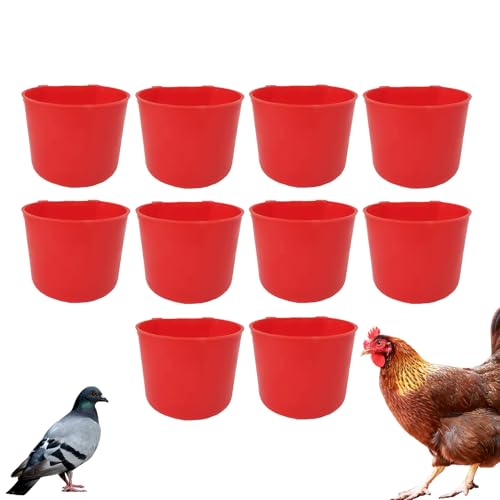 Mihauuke Hühner Trinkbecher - Enten Futter Napf Schüssel - 10 Stück 240ml Für Hühner Enten Mihauuke Hühner Trinkbecher - Enten Futter Napf Schüssel - 10 Stück 240ml Für Hühner Enten von Mihauuke