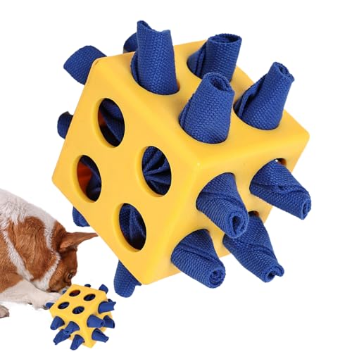 Mihauuke Hund Denkspiel Futterball - Welpen Leckerli Spender Futterball Hund Denkspielzeug - Kognitives Hundespielzeug Zur Geistigen Förderung Kauspielzeug Sinnesanregung Gegen Langeweile von Mihauuke