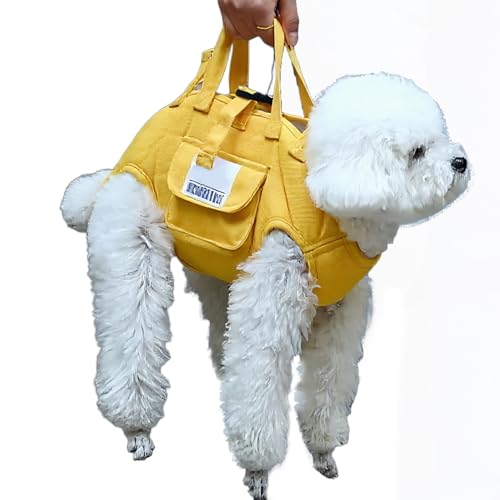 Mihauuke Hundegeschirr Gehhilfe - Ganzkörper-Stützgurt Mit Tragefunktion,Verstellbarer Schultergurt mit Griffen für Kleintiere für tägliche Spaziergänge, Lange Ausflüge, Outdoor-Wanderungen, Mihauuke Hundegeschirr Gehhilfe - Ganzkörper-Stützgurt Mit Tragefunktion,Verstellbarer Schultergurt mit Griffen für Kleintiere für tägliche Spaziergänge, Lange Ausflüge, Outdoor-Wanderungen, von Mihauuke