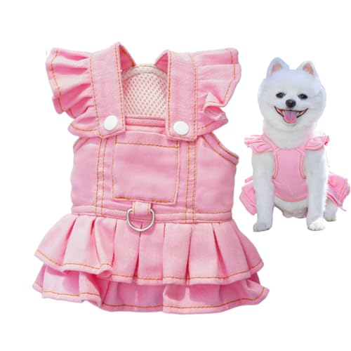 Mihauuke Hundekleid, Atmungsaktive Kleidung Für Hunde, Niedliche Atmungsaktive Outfits Zum Spazieren Reisen Western Overall von Mihauuke
