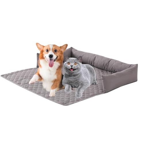 Mihauuke Hundekühlmatte | Hund Kühlsofa - wasserdichte selbstkühlende Matte für Zuhause Auto Reise Camping von Mihauuke