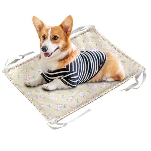 Mihauuke Hundekühlmatte | Kühlmatte | Beidseitig Nutzbar Mit 4 Eckbändern Für Innen Und Außen Käfig Hund Katze Mihauuke Hundekühlmatte | Kühlmatte | Beidseitig Nutzbar Mit 4 Eckbändern Für Innen Und Außen Käfig Hund Katze von Mihauuke