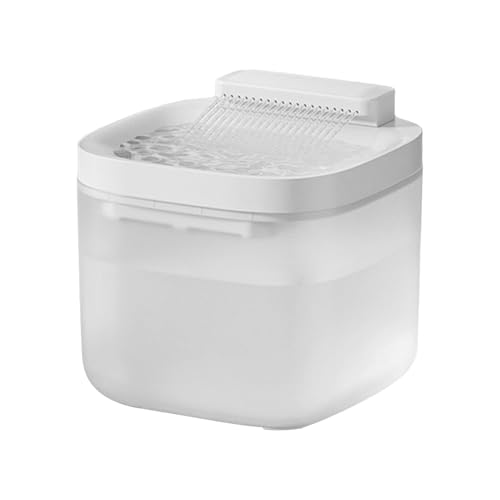 Mihauuke Katzenbrunnen,Leiser Trinkbrunnen Für Haustiere | Großvolumiger Trinkbrunnen für Junge Katzen und Hunde mit Automatischem Zirkulationssystem und Leisem Betrieb von Mihauuke