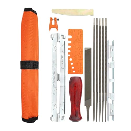 Mihauuke Kettenschärfer für Motorsägen - 14 teiliges Kettensägen Feilen Set - Schleifmaschinen Zubehör für Wartung, Holzverarbeitung, Gartenarbeit, Hofarbeit, Bauernhof, Einfahrt, Terrasse und Mihauuke Kettenschärfer für Motorsägen - 14 teiliges Kettensägen Feilen Set - Schleifmaschinen Zubehör für Wartung, Holzverarbeitung, Gartenarbeit, Hofarbeit, Bauernhof, Einfahrt, Terrasse und von Mihauuke