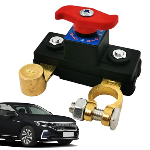Mihauuke Kfz Batterie Trennschalter,12V 24V Schnellabschaltung für Auto- und Bootsbatterien | Sicherheitsausrüstung Mit Anti-Leck-Funktion Für Parken, Reisen Und Pendeln von Mihauuke