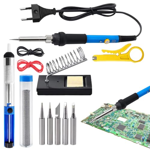Mihauuke Lötkolben Für Bleiverglasung, 60W 230V Einstellbares Drahtlötkit, Werkzeuge Für Haushaltsreparaturen Gitarrenreparatur Leiterplattenarbeit Drohnenreparatur Heimwerkerprojekte Uhrenreparatur von Mihauuke