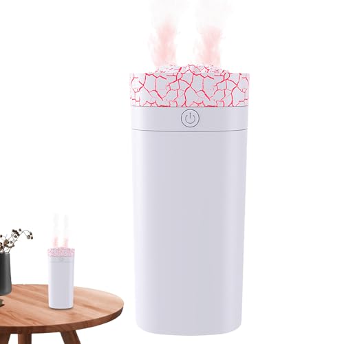 Mihauuke Luftbefeuchter Für Das Schlafzimmer,USB-Betriebener Flammendiffusor - Leise Tragbar Für Kinder Haustiere Zimmer Haus Auto Reise von Mihauuke