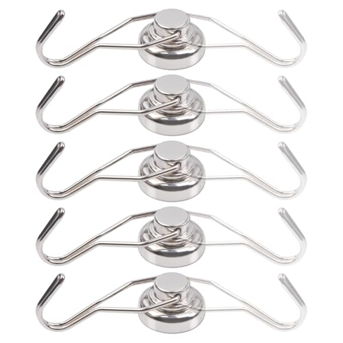 Mihauuke Magnethaken - Magnetische Haken Zur Aufbewahrung - Starker Magnet 360-Grad Drehbar Halter Aufbewahrungshilfe Für Badezimmer Eingangsbereich Garage Wohnzimmer von Mihauuke